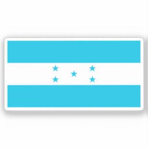Sticker Drapeau du Honduras découpé sur mesure