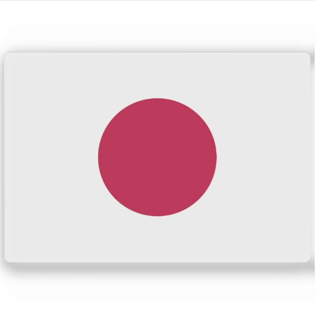 Sticker Drapeau du Japon (Devant)