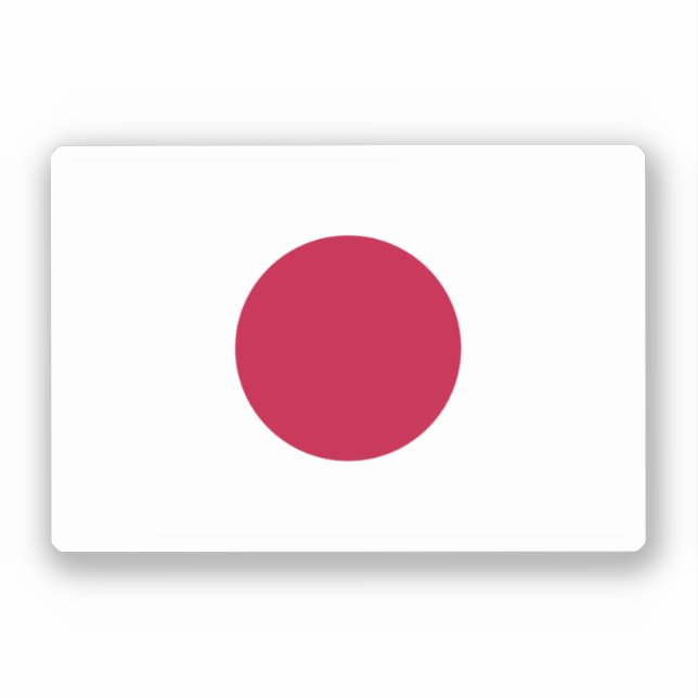 Sticker Drapeau du Japon (Recto)