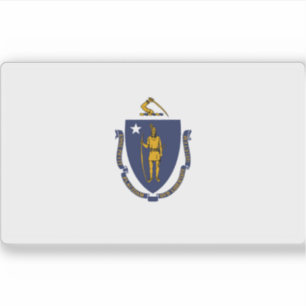 Sticker Drapeau du Massachusetts