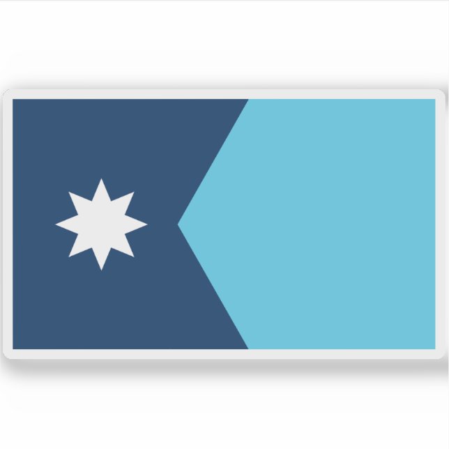 Sticker Drapeau du Minnesota (Devant)