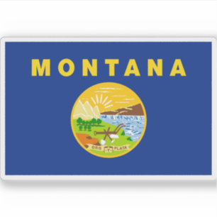 Sticker Drapeau du Montana