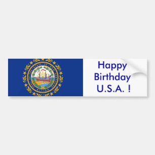 Sticker Drapeau du New Hampshire