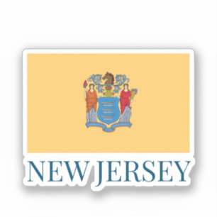 Sticker Drapeau du New Jersey