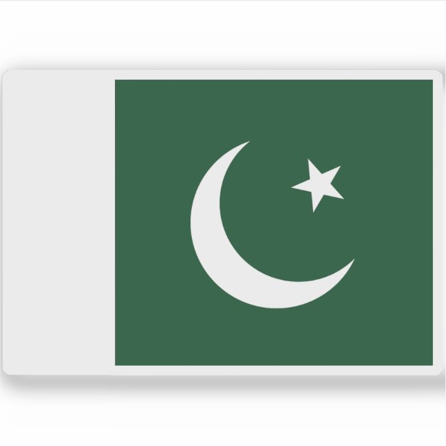Sticker Drapeau du Pakistan (Devant)