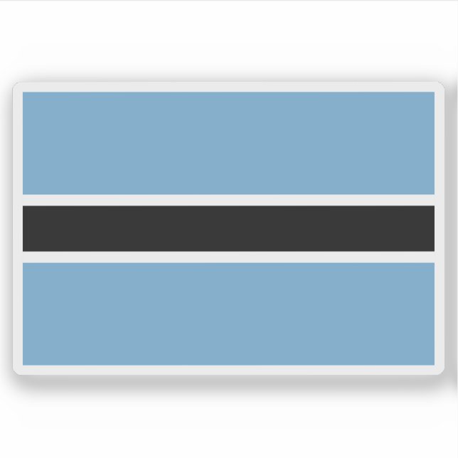 Sticker Drapeau du peuple Batswana, République d'Afrique d (Devant)