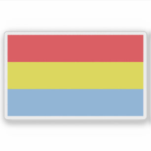 Sticker Drapeau du peuple Kafficho, Éthiopie
