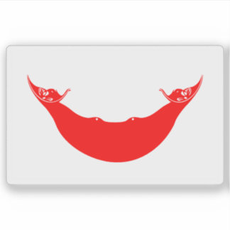 Sticker Drapeau du peuple Rapa Nui, Polynésie, Océanie