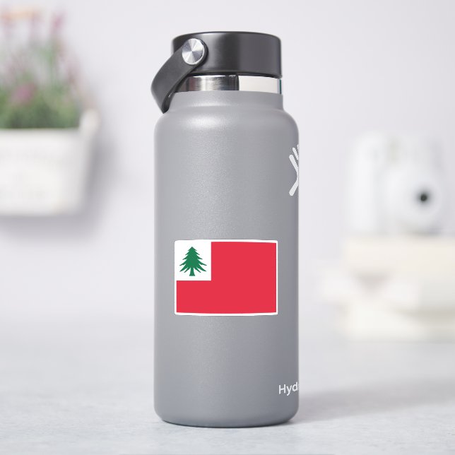 Sticker Drapeau du pin de Nouvelle-Angleterre (HydroFlask)