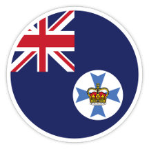 Sticker Drapeau du Queensland Australie