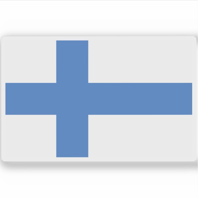 Sticker Drapeau du Royaume de Finlande (1918) (Devant)