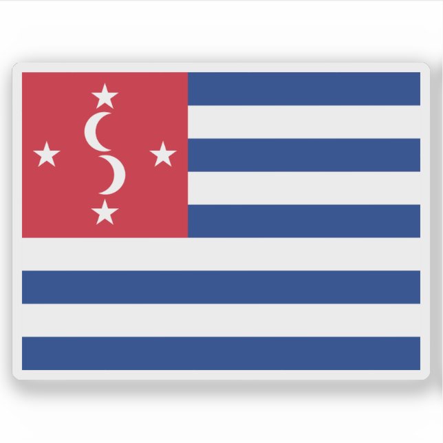 Sticker Drapeau du Royaume des Samoa (1872-1873) (Devant)