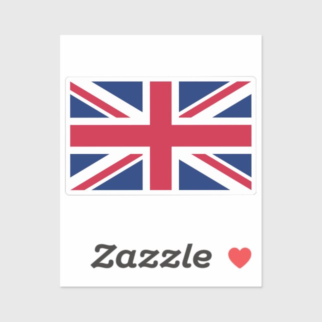 Sticker Drapeau du Royaume-Uni découpé sur mesure  (Feuille)