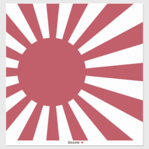 Sticker Drapeau du soleil levant impérial du Japon, Edo à