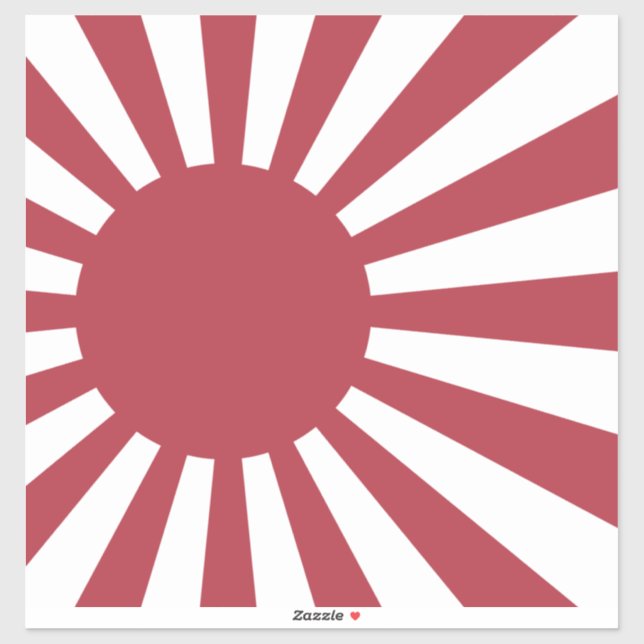 Sticker Drapeau du Soleil Levant impérial japonais, d'Edo  (Feuille)