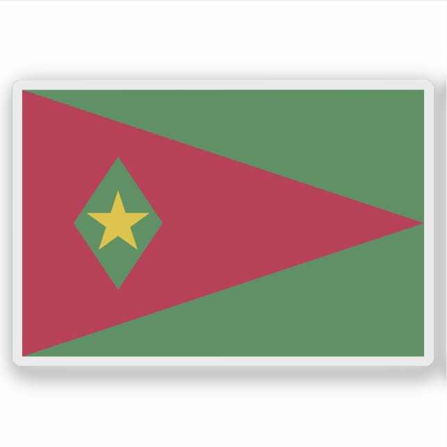 Sticker Drapeau du Suriname (proposition 1) (Devant)