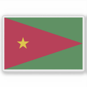 Sticker Drapeau du Suriname (proposition 2)
