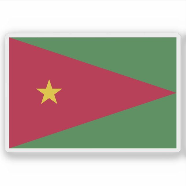 Sticker Drapeau du Suriname (proposition 2) (Devant)