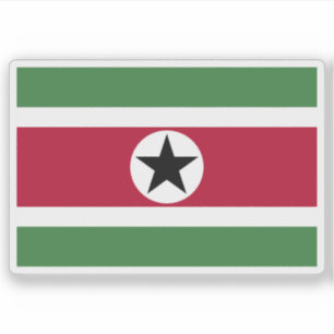 Sticker Drapeau du Suriname (proposition 3)