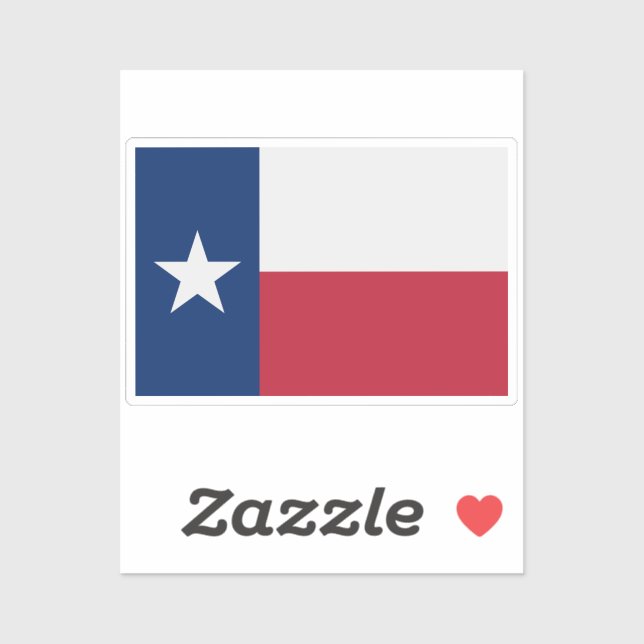 Sticker Drapeau du Texas (Feuille)