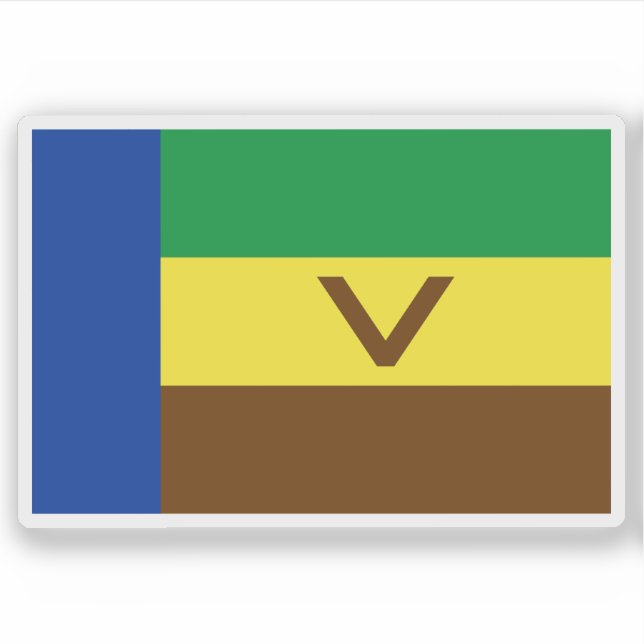 Sticker Drapeau du Venda, la République d'Afrique du Sud (Devant)