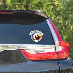 Sticker Drapeau Eagle Emblem USA DD 214 Alumni Vinyl