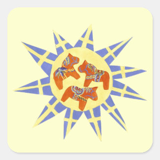 Sticker Drapeau et Dala suédois