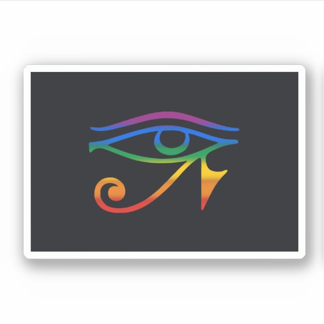 Sticker Drapeau Gay Goth Pride (Devant)