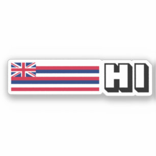Sticker Drapeau Hawaï