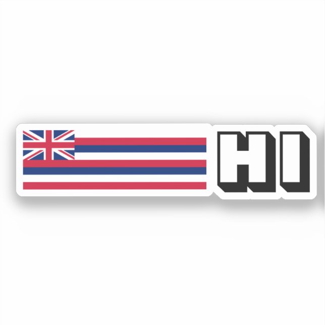 Sticker Drapeau Hawaï (Recto)