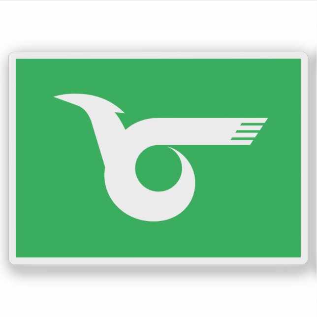 Sticker Drapeau Himeji, Hyogo, Japon (Devant)