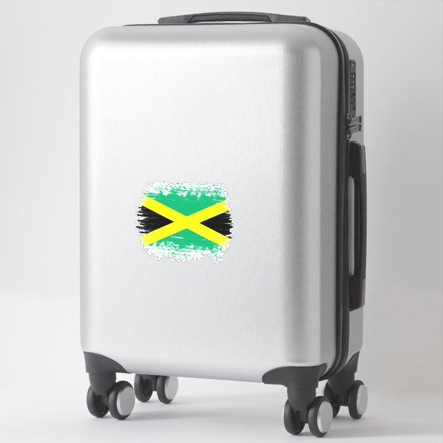 Sticker Drapeau jamaïcain (Sur valise)