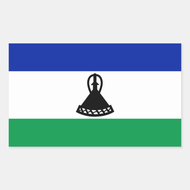 Sticker Drapeau Lesotho (Devant)