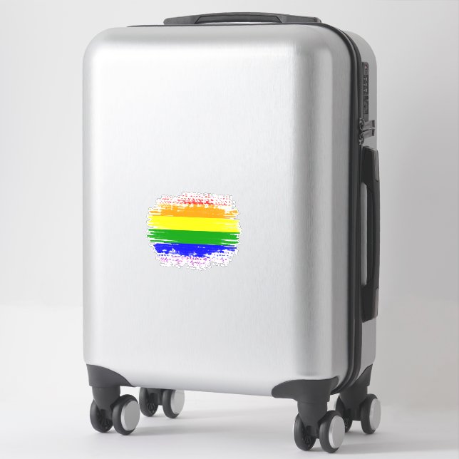 Sticker Drapeau LGBT (Sur valise)
