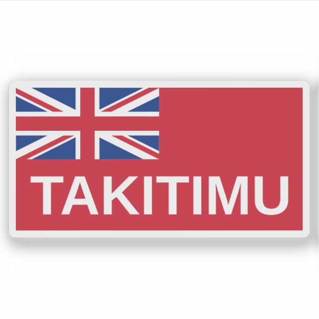 Sticker Drapeau maori (Takitimu), Nouvelle-Zélande (Devant)