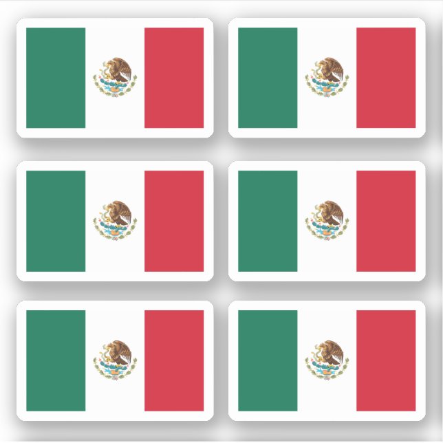 Sticker Drapeau mexicain (Devant)
