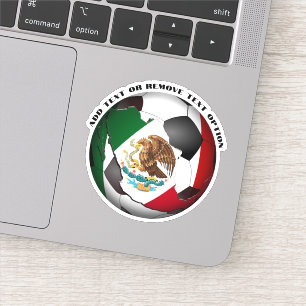 Sticker Drapeau mexicain balle de football