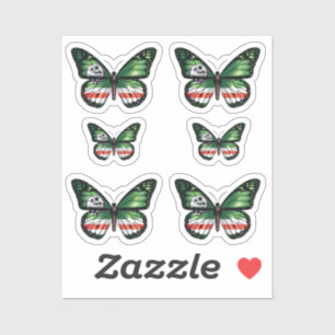 Sticker Drapeau monarch papillon de Tchétchénie