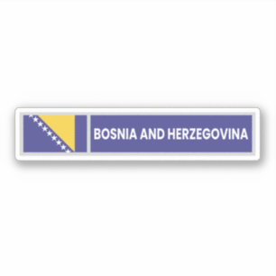 Sticker Drapeau national de Bosnie-Herzégovine