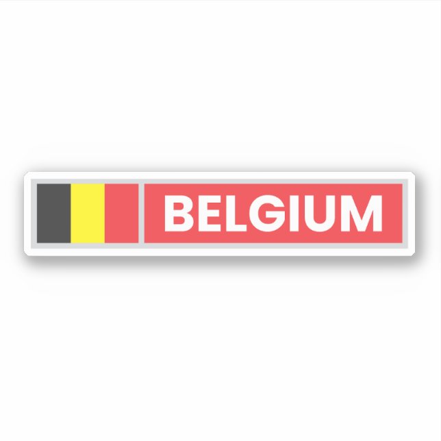 Sticker Drapeau national de la Belgique (Devant)