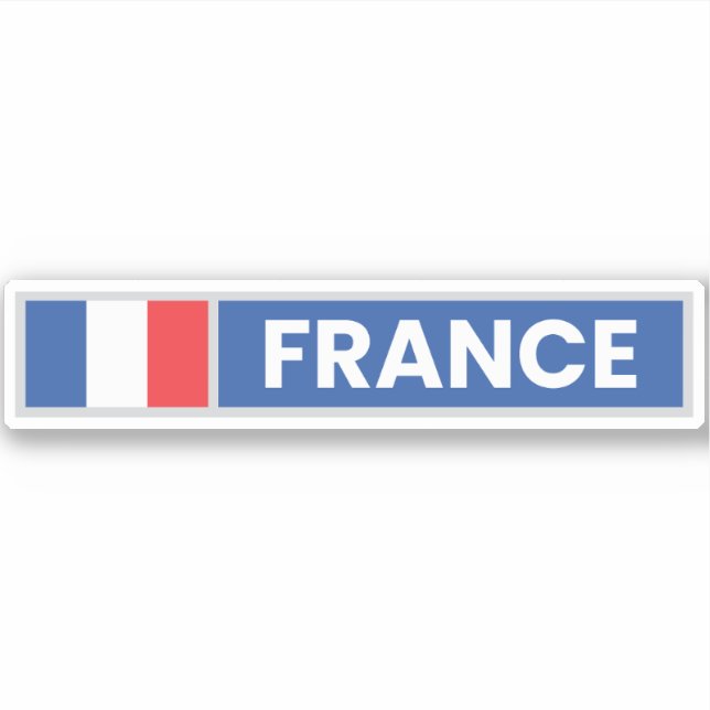 Sticker Drapeau National de la France (Devant)