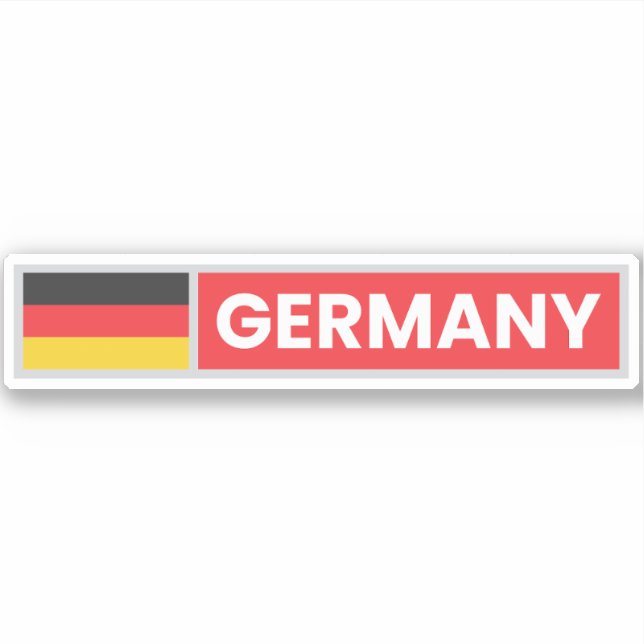 Sticker Drapeau national de l'Allemagne (Devant)