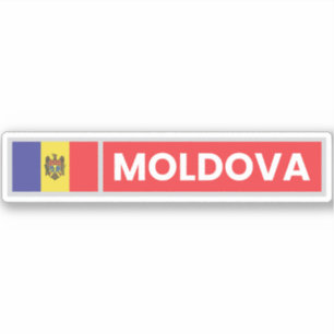 Sticker Drapeau national de Moldova