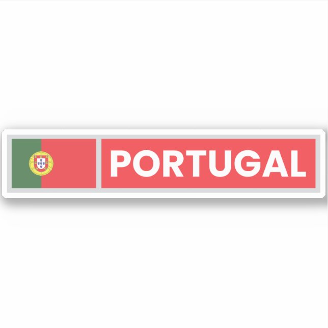 Sticker Drapeau National du Portugal (Devant)