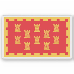 Sticker Drapeau non officiel du Grand Manchester, Angleter