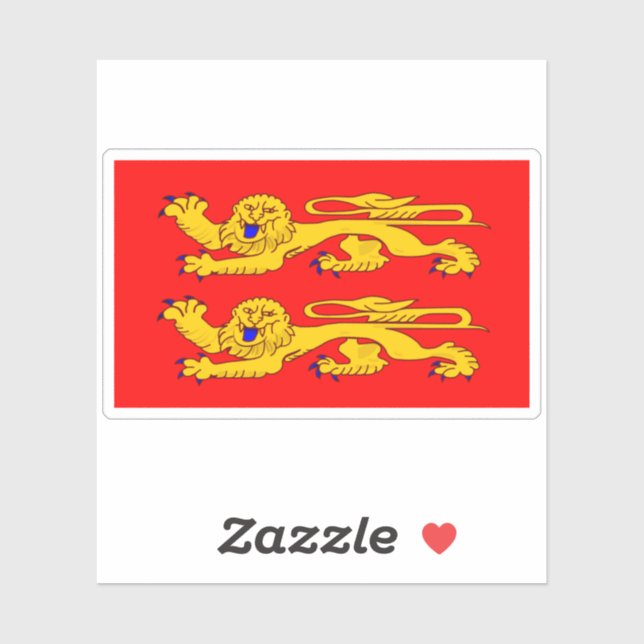 Sticker Drapeau Normande (Feuille)