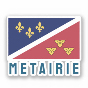 Sticker Drapeau (officieux) de Metairie, Louisiane