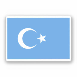 Sticker Drapeau ouïghour/Turkestan oriental