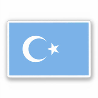 Sticker Drapeau ouïghour/Turkestan oriental