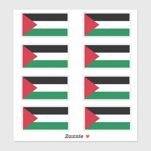 Sticker Drapeau Palestinien (ann) (anal) (anal) (anal) (an (Feuille)